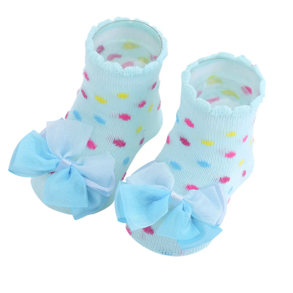 2-pack Baby Bowknot Decor Socks