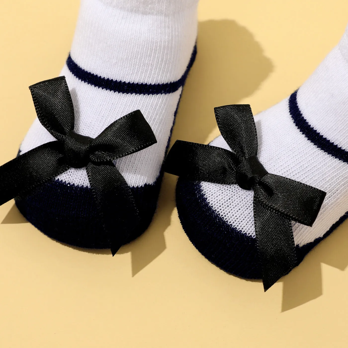 2-pack Baby Bowknot Decor Socks