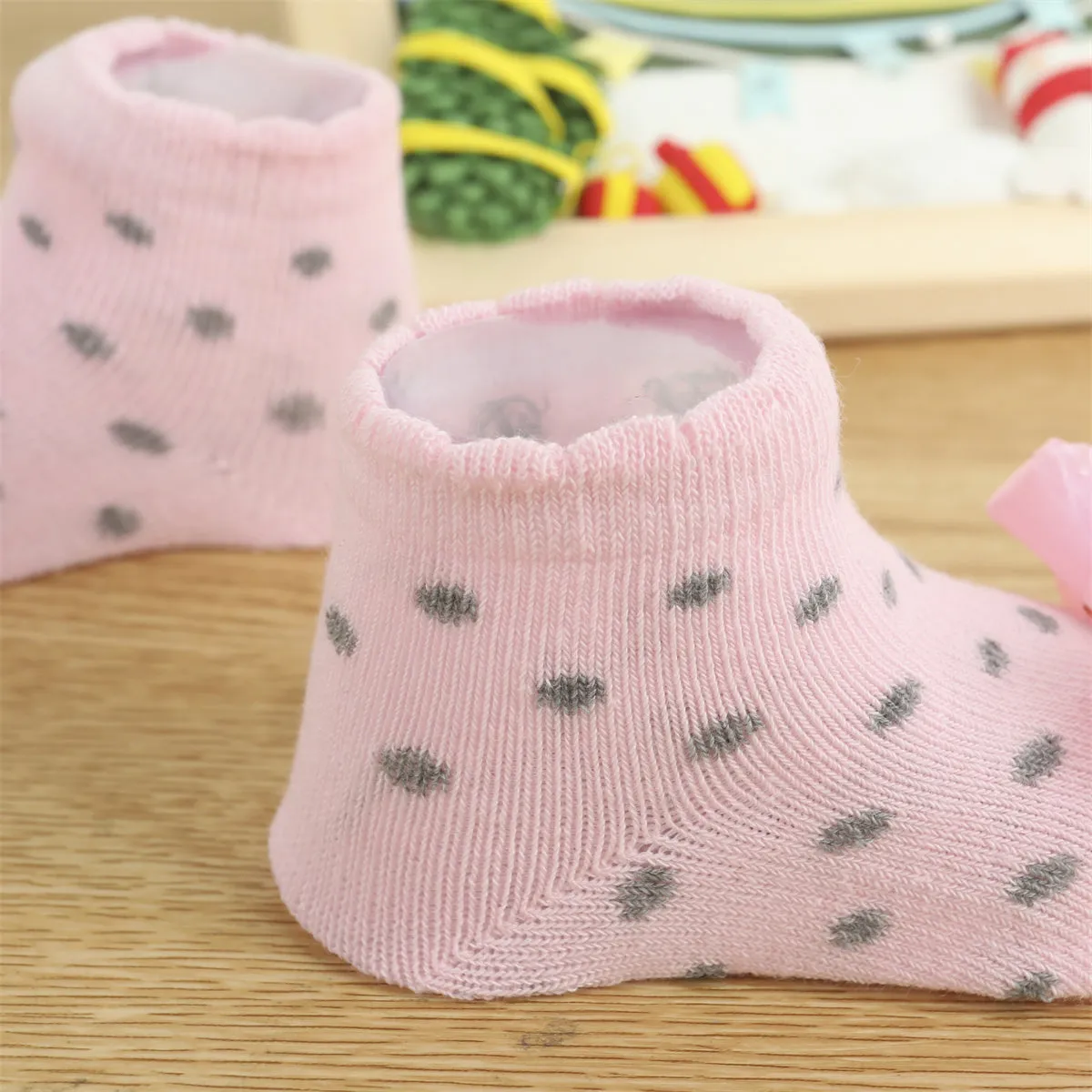 2-pack Baby Bowknot Decor Socks