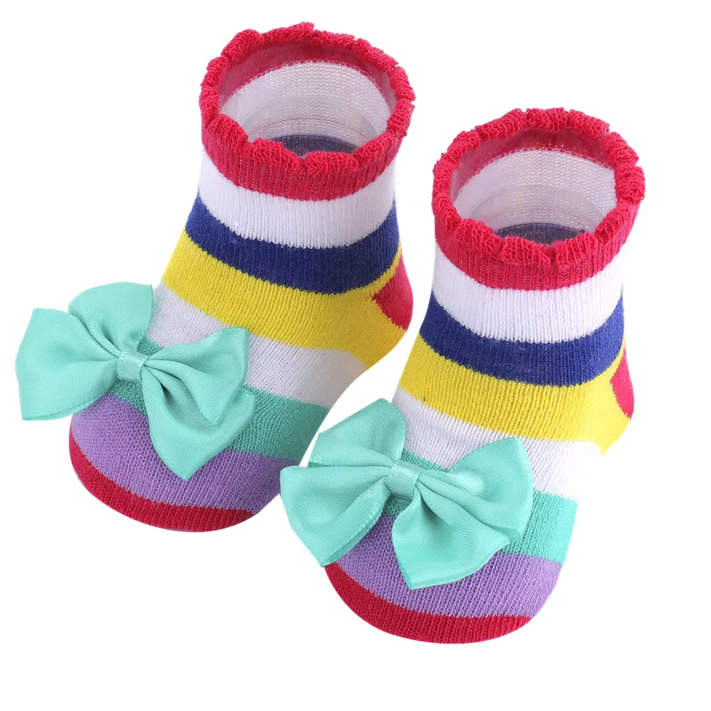 2-pack Baby Bowknot Decor Socks