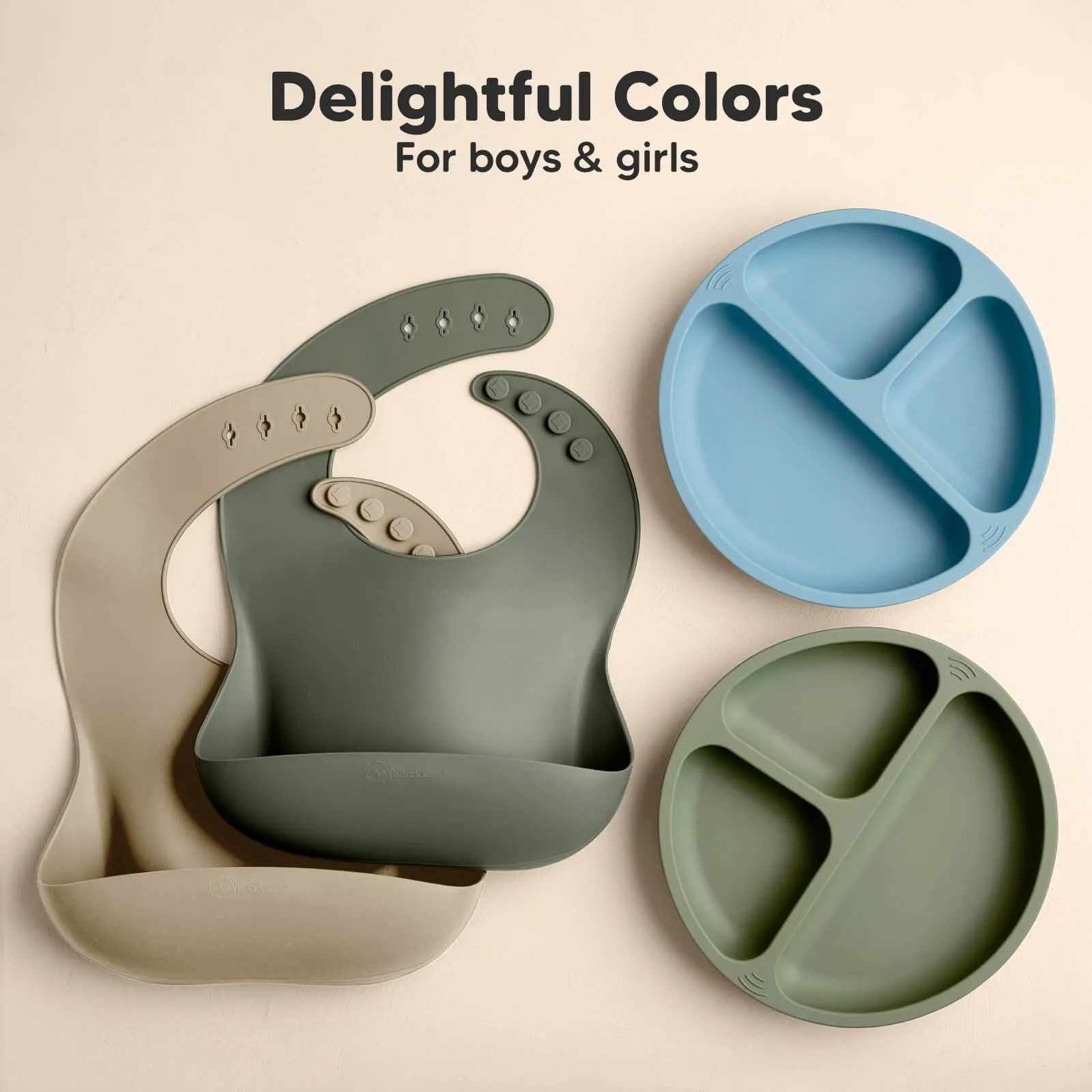 2-Pack Prep Silicone Bibs (Marsh)