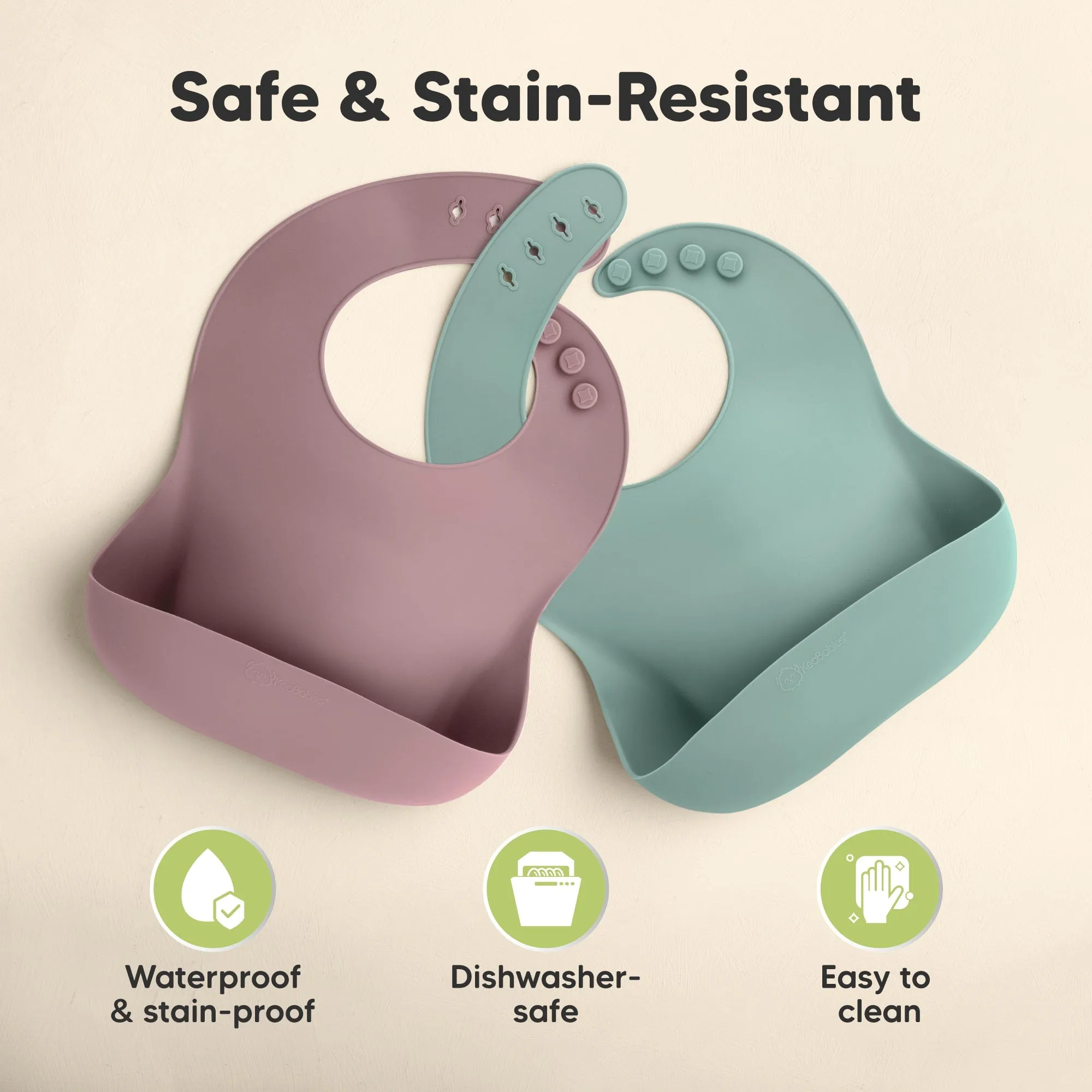2-Pack Prep Silicone Bibs (Quantum)