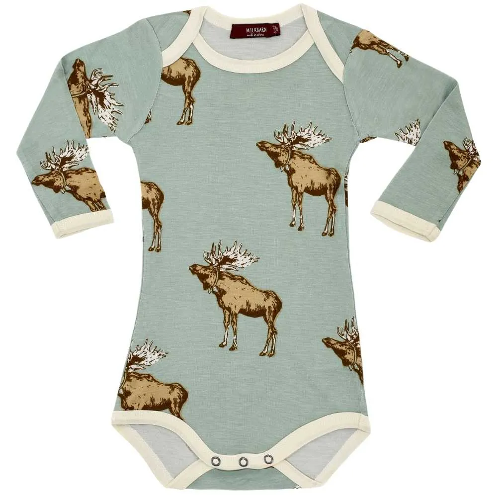 3-6 Month Bamboo Long Sleeve Onesies