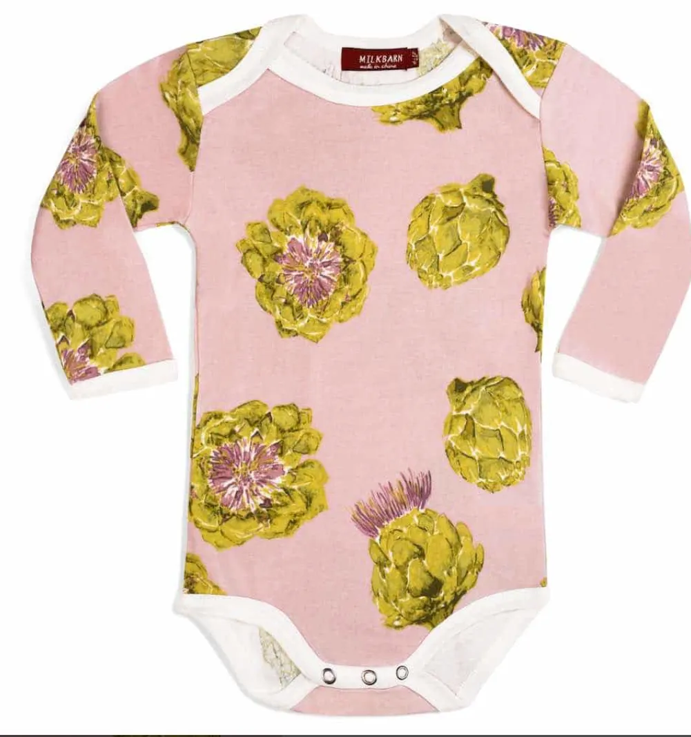 3-6 Month Bamboo Long Sleeve Onesies