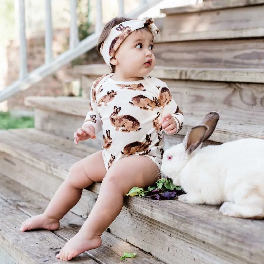 3-6 Month Bamboo Long Sleeve Onesies