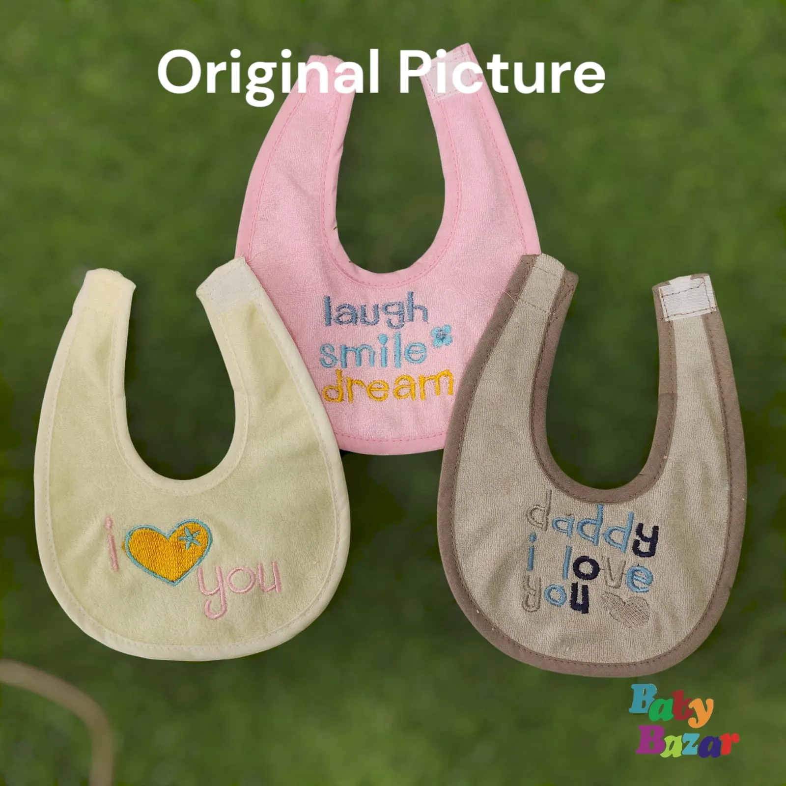 3-in-1 Waterproof Baby Bibs Pack – Soft Absorbent & Stylish