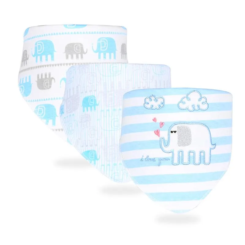 3-Pack Baby Unisex Animal & Cartoon Pattern Bib Wholesale 48612868