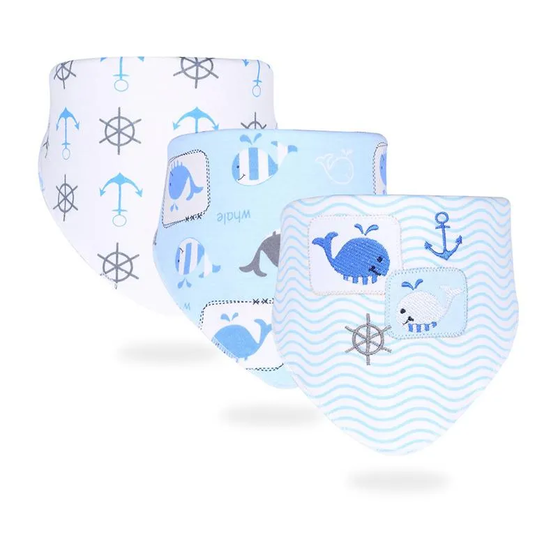 3-Pack Baby Unisex Animal & Cartoon Pattern Bib Wholesale 48612868