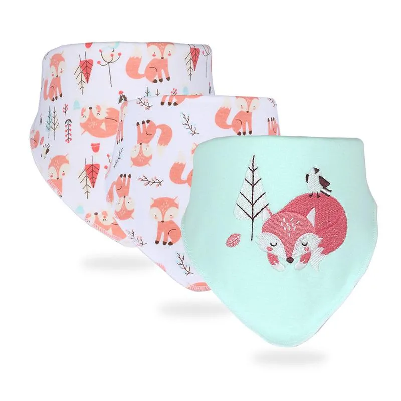 3-Pack Baby Unisex Animal & Cartoon Pattern Bib Wholesale 48612868
