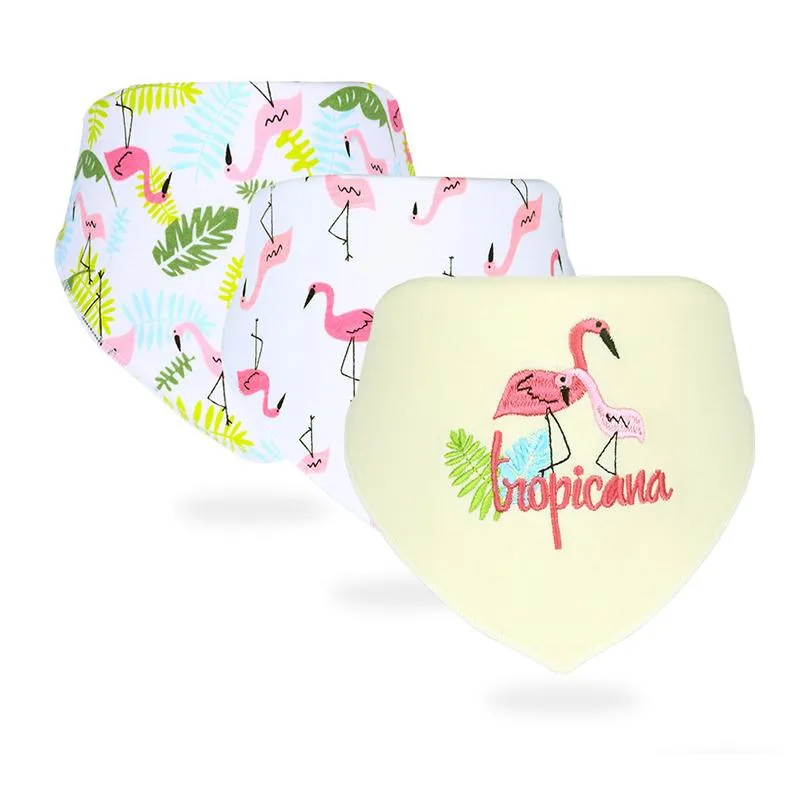 3-Pack Baby Unisex Animal & Cartoon Pattern Bib Wholesale 48612868