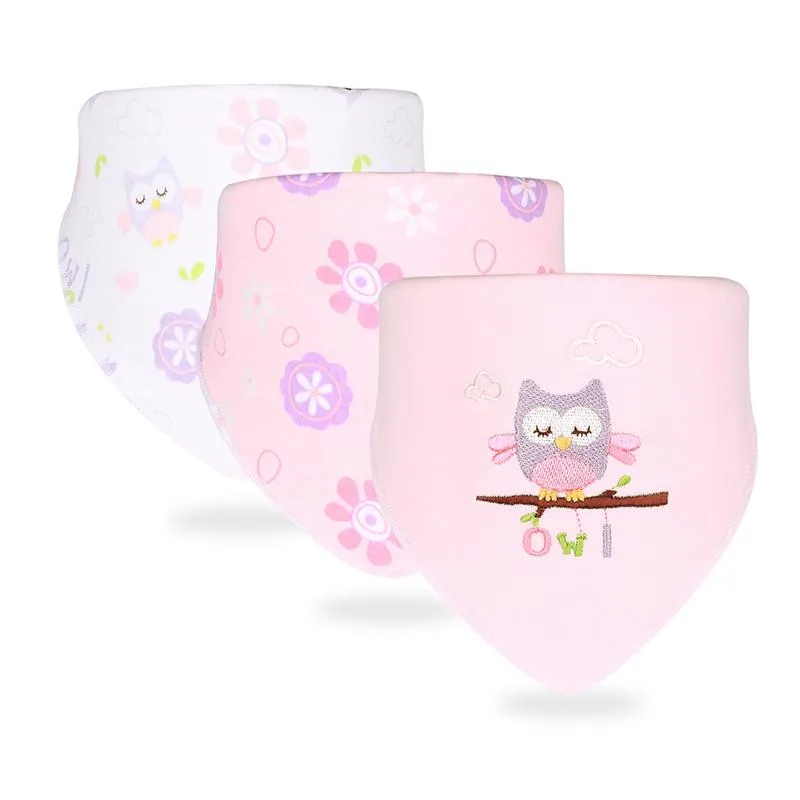 3-Pack Baby Unisex Animal & Cartoon Pattern Bib Wholesale 48612868