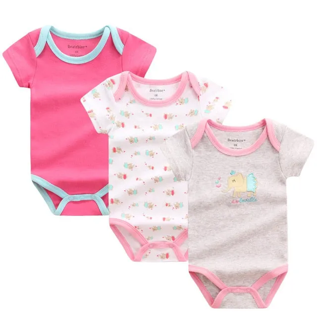 3pcs Baby Bodysuit 0-12M