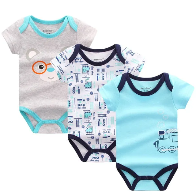 3pcs Baby Bodysuit 0-12M