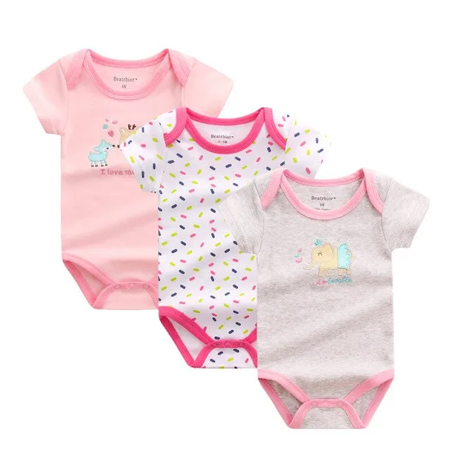 3pcs Baby Bodysuit 0-12M