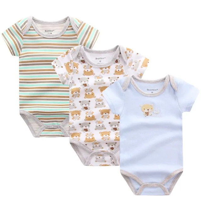 3pcs Baby Bodysuit 0-12M