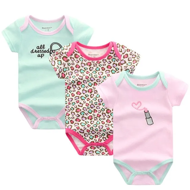 3pcs Baby Bodysuit 0-12M