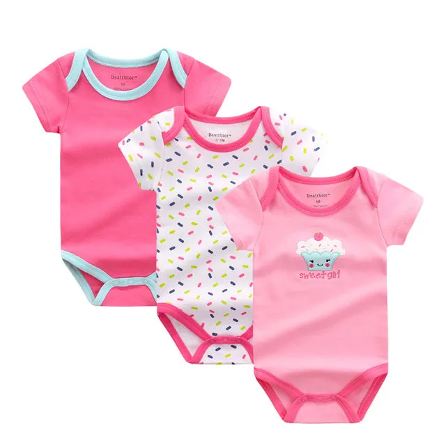 3pcs Baby Bodysuit 0-12M