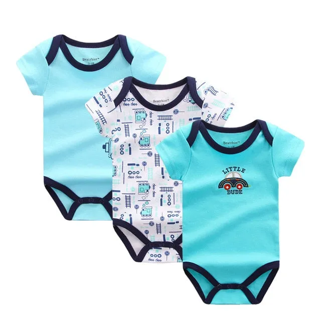 3pcs Baby Bodysuit 0-12M