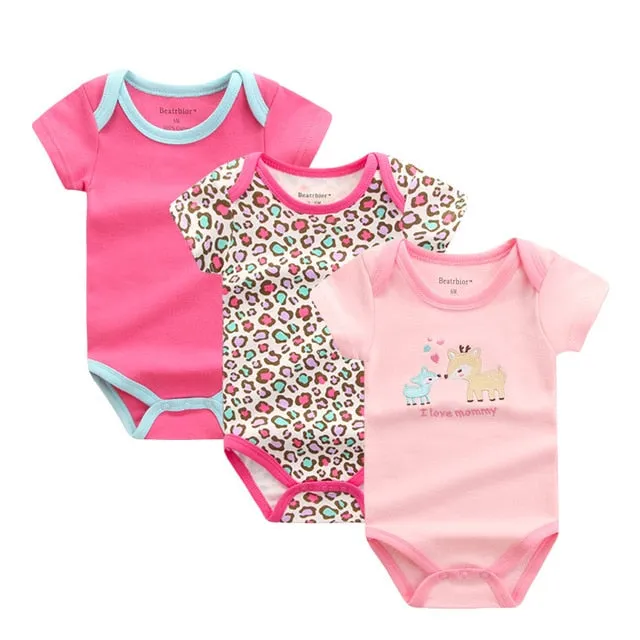 3pcs Baby Bodysuit 0-12M