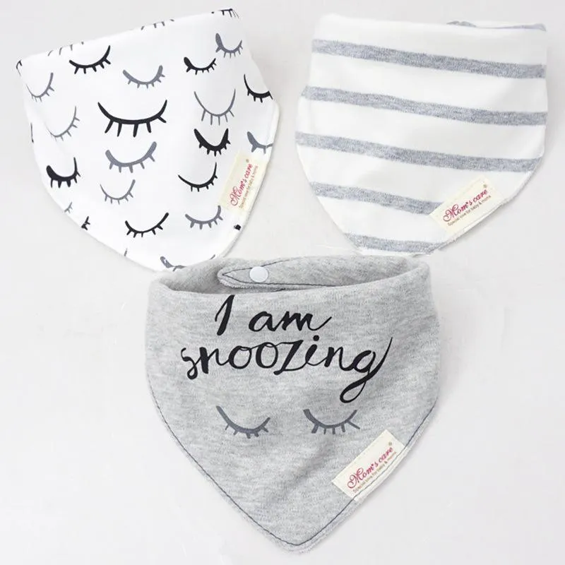 3PCS Baby Cotton double-layer thick waterproof Bibs Baby Accessories Wholesale