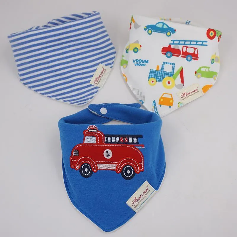 3PCS Baby Cotton double-layer thick waterproof Bibs Baby Accessories Wholesale