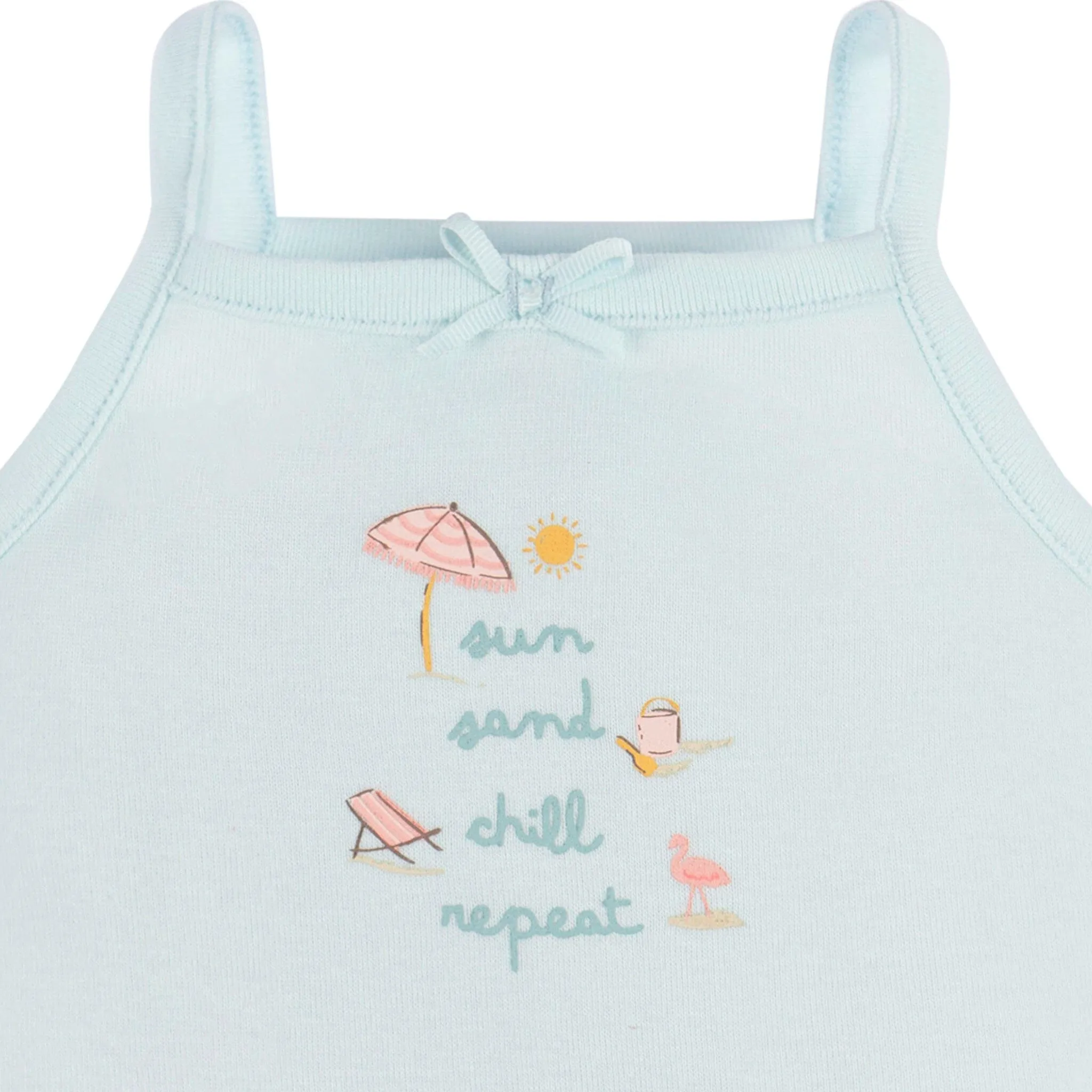 4-Pack Baby Girls Pink Flamingo Sleeveless Onesies® Bodysuits