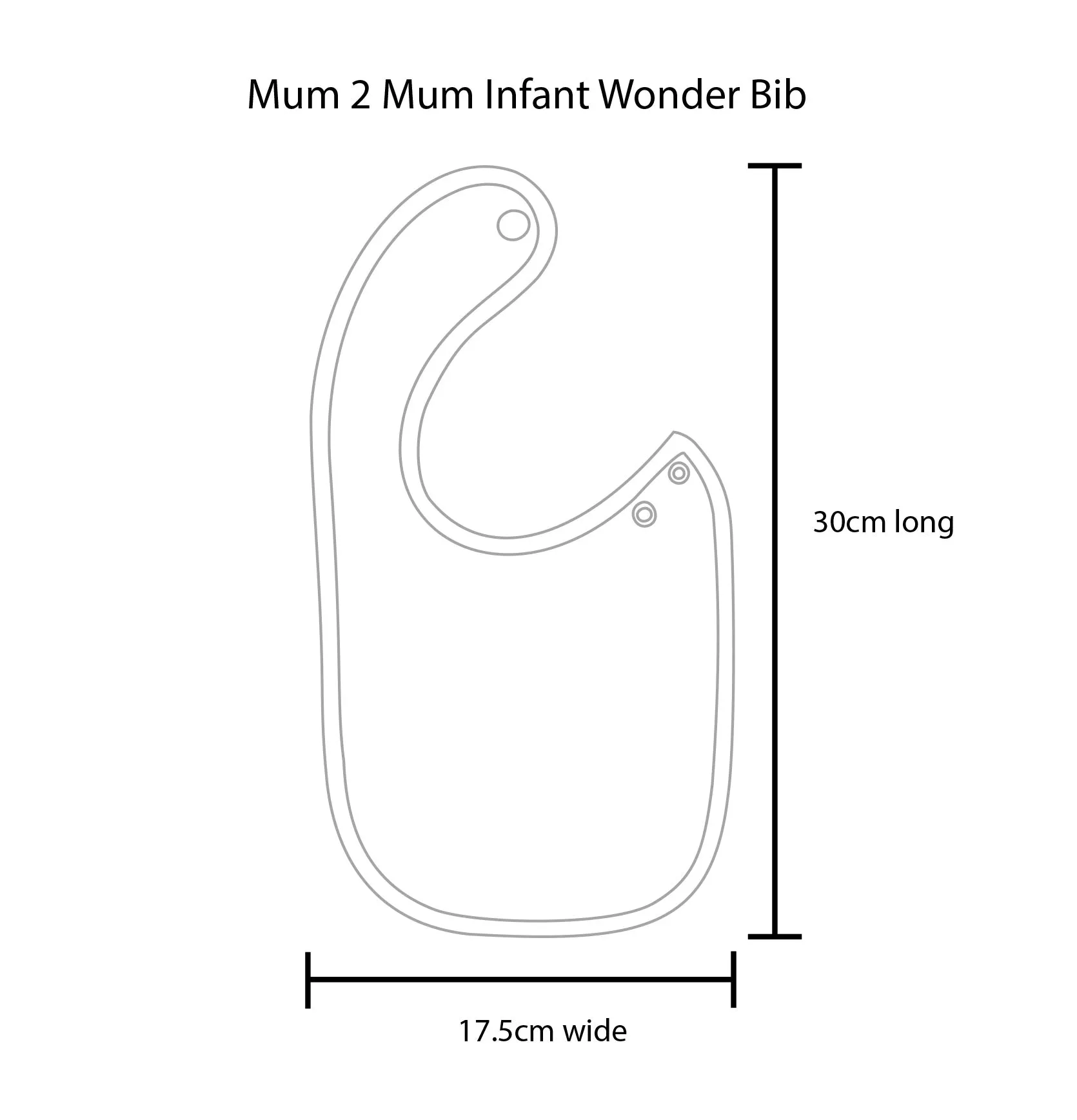 5 PACK - Mum 2 Mum Infant Wonder Bibs - ANY COLOURS