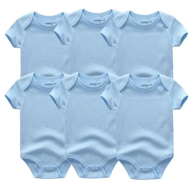 6Pcs/Lot Baby Short Sleeve Overalls Jumpsuit