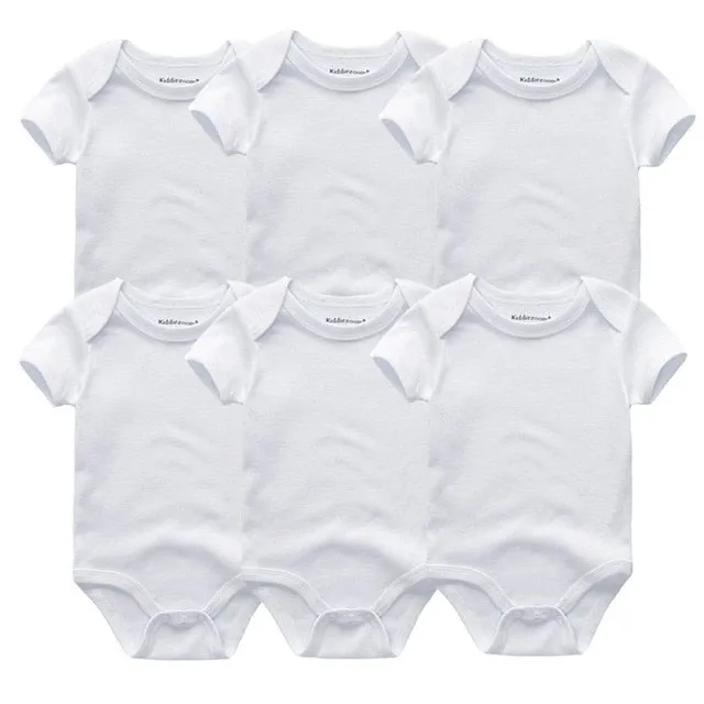 6Pcs/Lot Baby Short Sleeve Overalls Jumpsuit