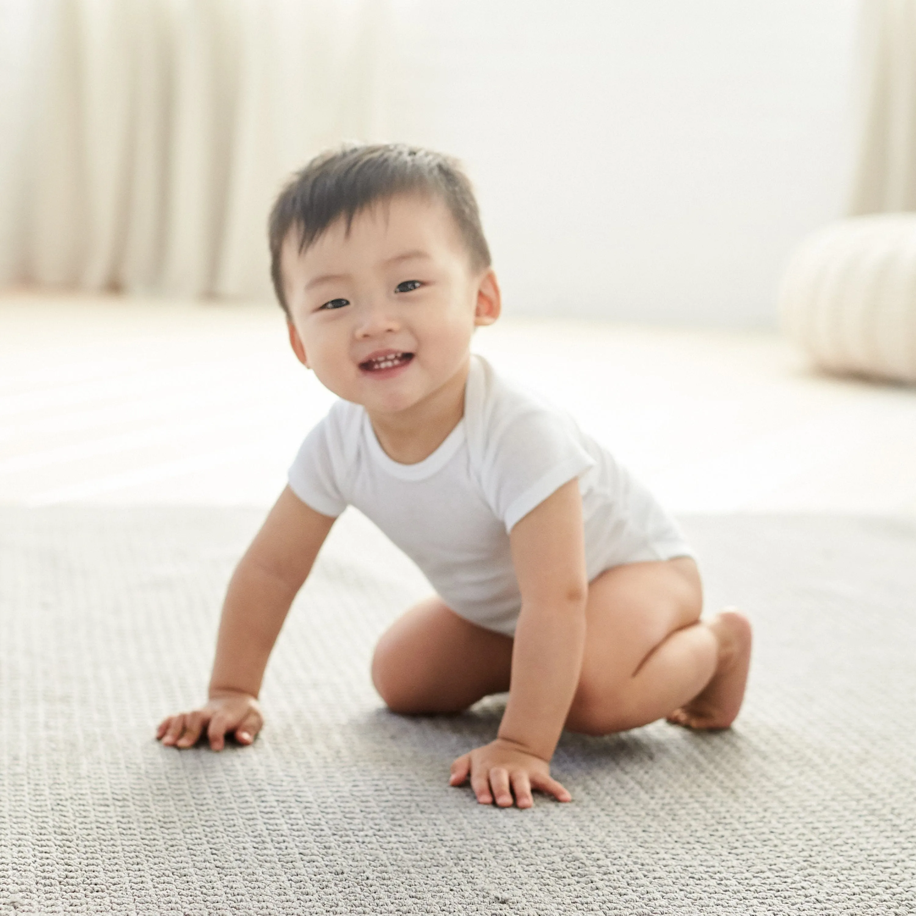 8-Pack White Short Sleeve Onesies® Bodysuits