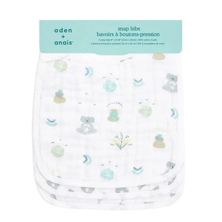 Aden & Anais 3-Pack Snap Bibs