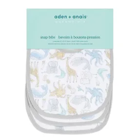 Aden & Anais 3-Pack Snap Bibs