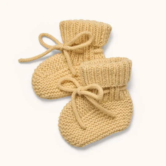 Alpha Cashmere Booties, Honey