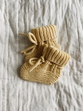Alpha Cashmere Booties, Honey