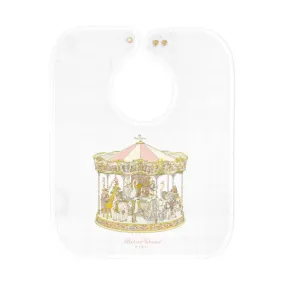 Atelier Choux Large Bib Carousel Pink
