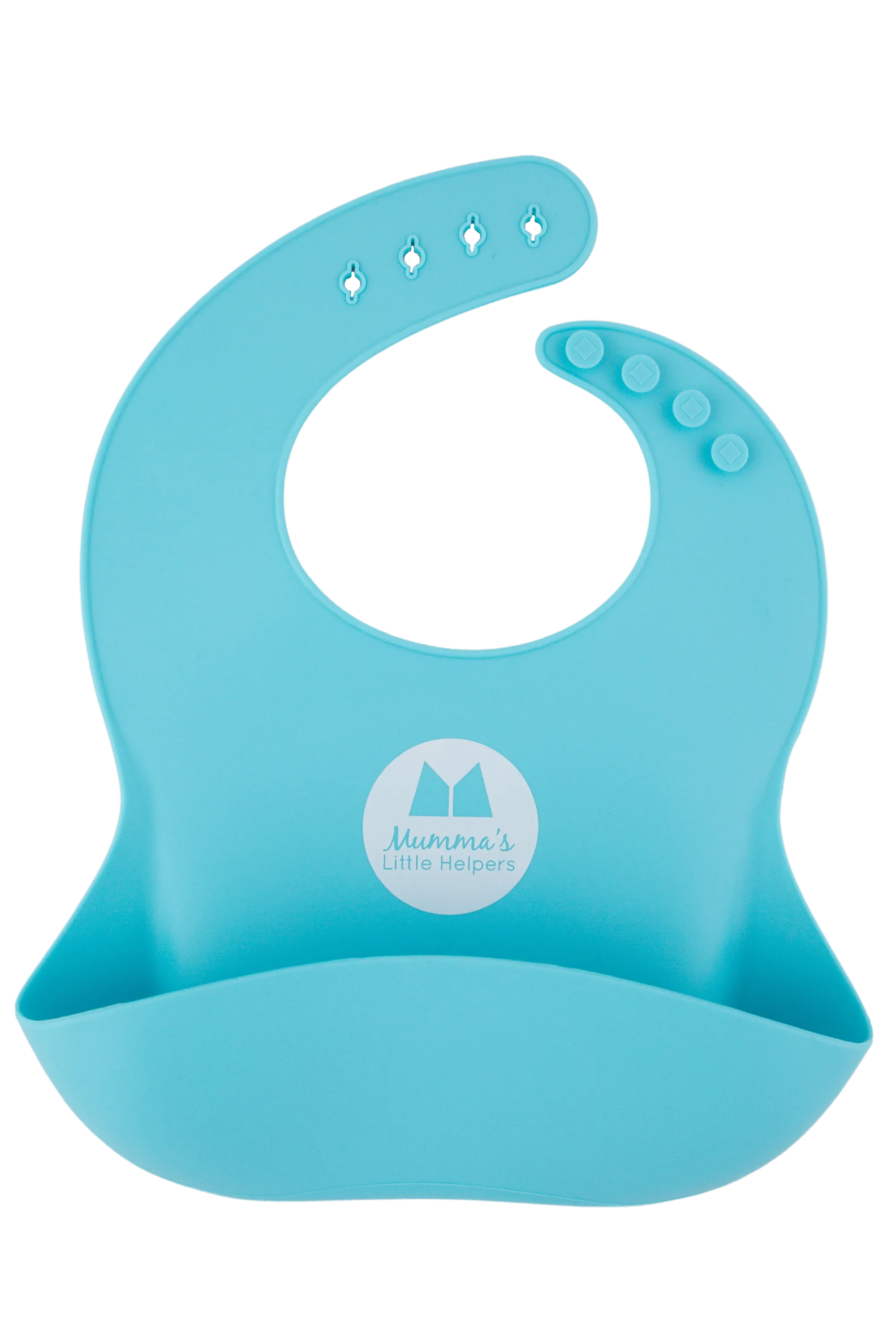 Baby and Toddler Mess Catcher Bib - Blue