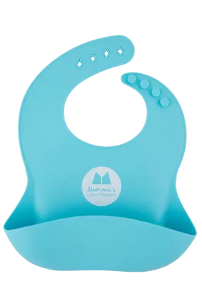 Baby and Toddler Mess Catcher Bib - Blue