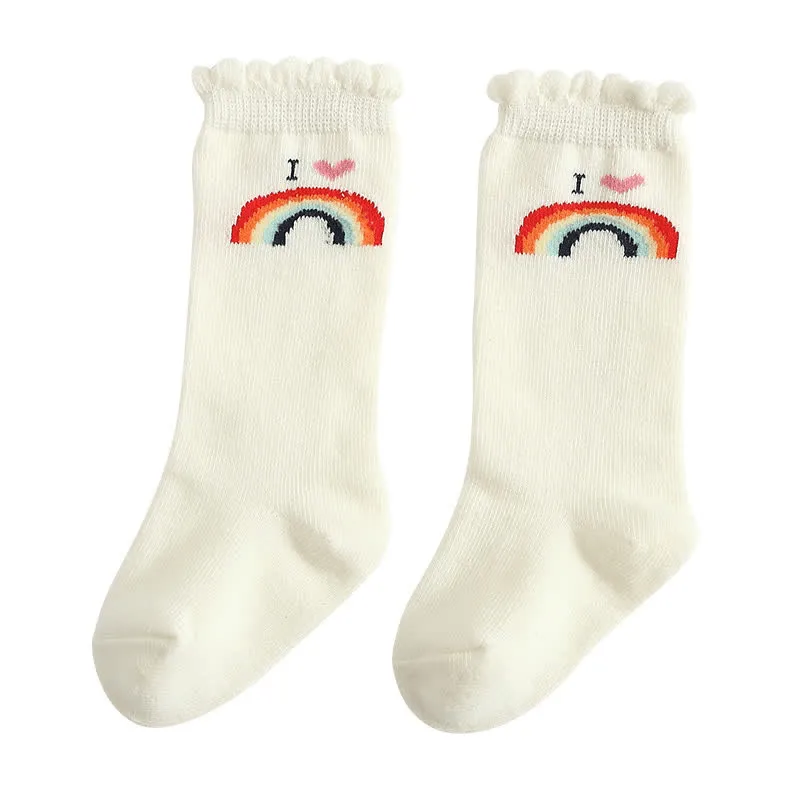 Baby Dot Rainbow Tube Socks