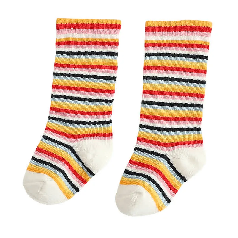 Baby Dot Rainbow Tube Socks
