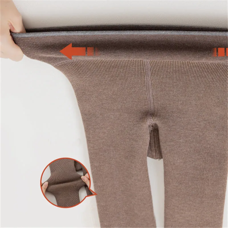 Baby Girl Ribbed Simple Leggings