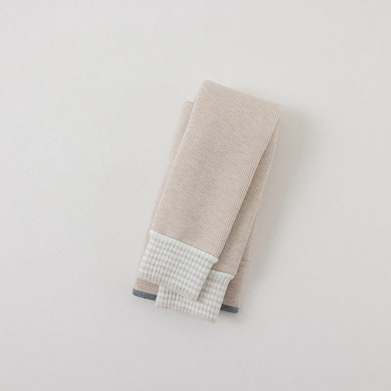 Baby Girl Ribbed Simple Leggings