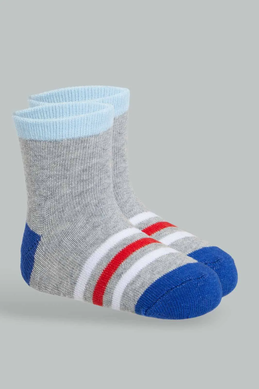 Baby Girls Assorted Striped Socks Set (Pack of 4)