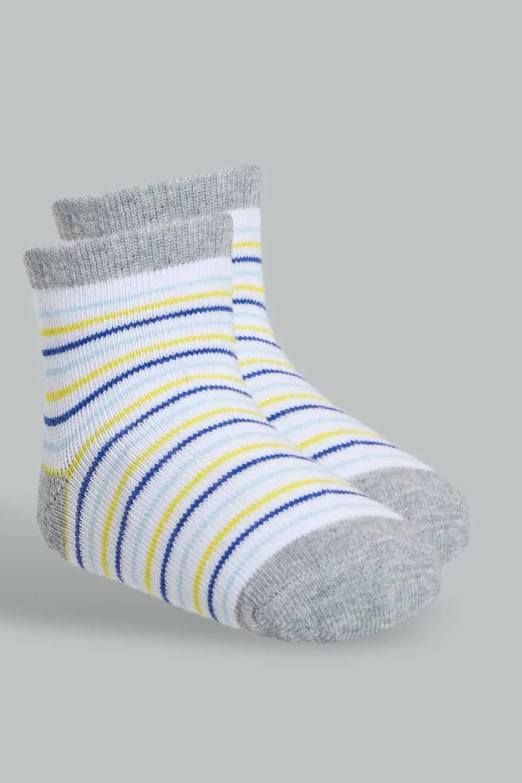 Baby Girls Assorted Striped Socks Set (Pack of 4)