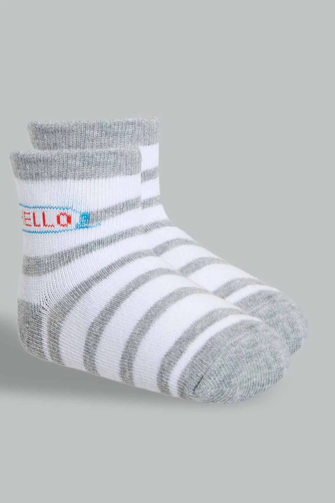 Baby Girls Assorted Striped Socks Set (Pack of 4)