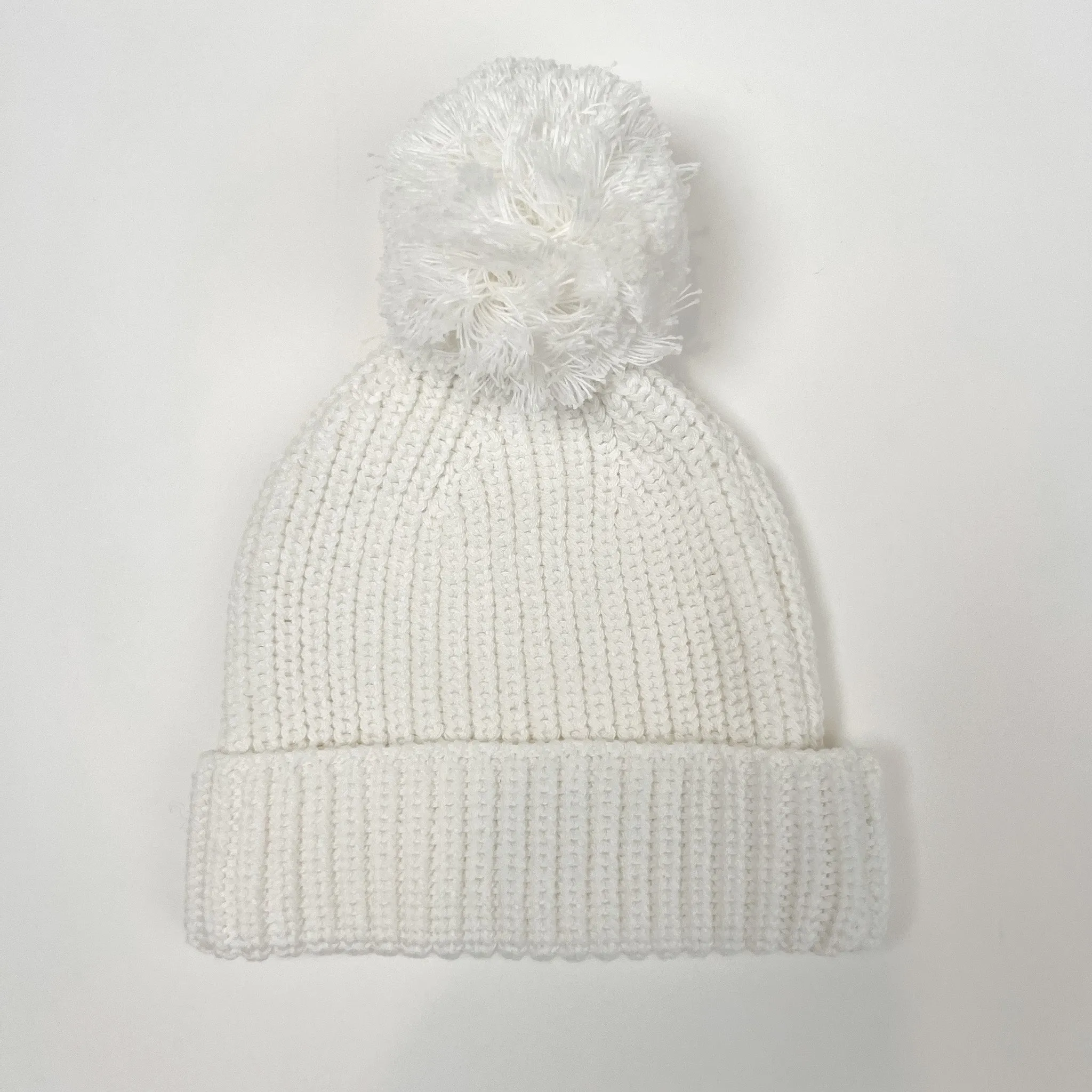 Baby Knitted Pom Pom Beanie I Vanilla