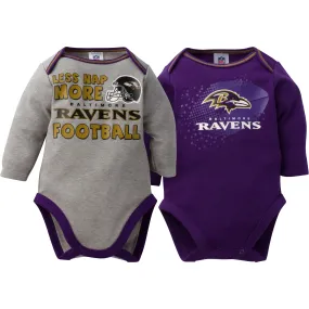 Baby Ravens Long Sleeve Onesie Two Pack