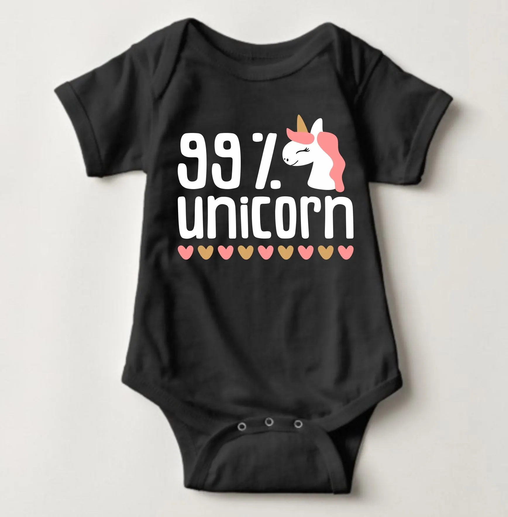 Baby Statement Onesies - 99% Unicorn