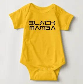 Baby Statement Onesies - Black Mamba (Yellow)