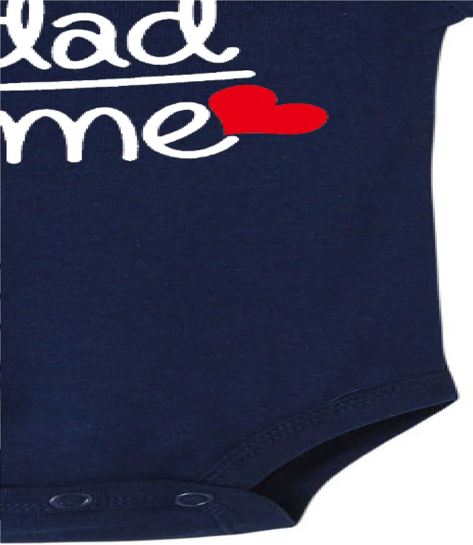 Baby Statement Onesies  - Mom   Dad (NAVY BLUE)