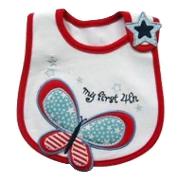 Baby Waterproof Bibs w Holiday Designs, 4th, Christmas, Valentine